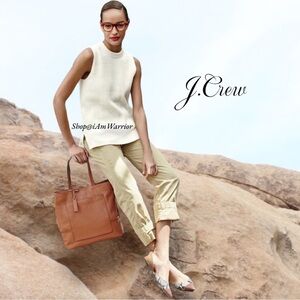 J.Crew sleeveless ribbed tunic sweater in cream *shop@iamwarrior